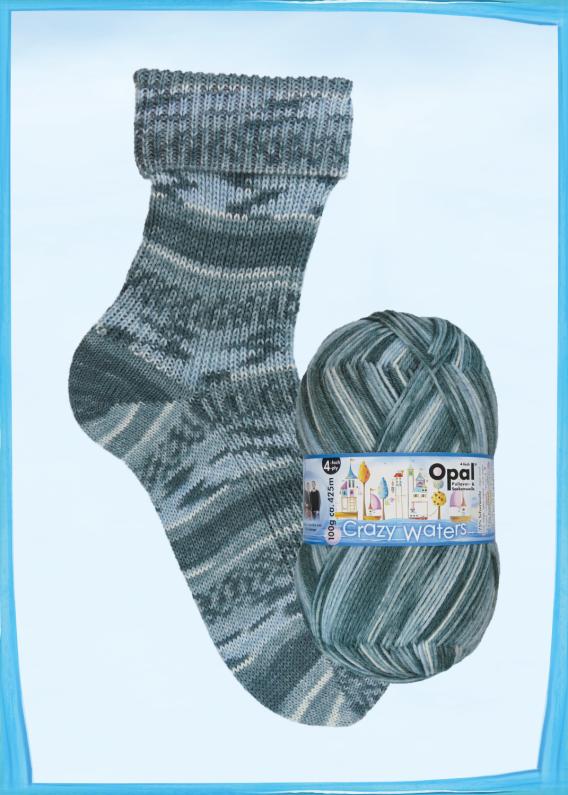 Opal Sock Yarn - Crazy Waters