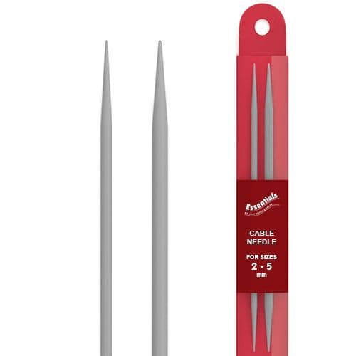 Essentials Cranked Cable Needles/Straight