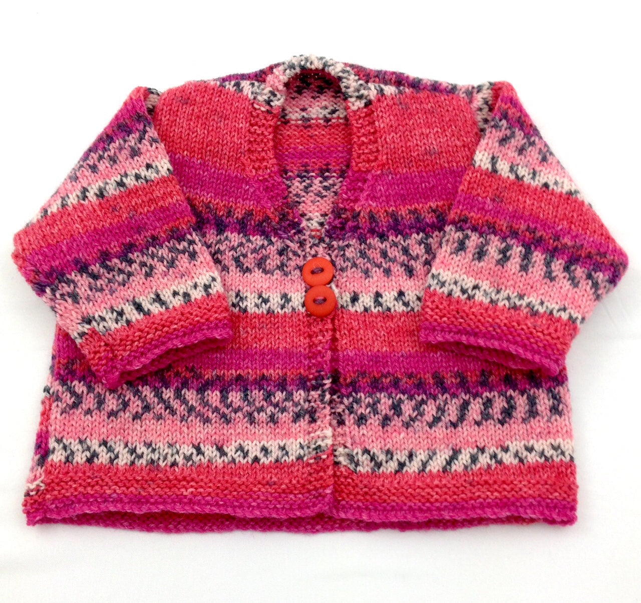 Cute knitted baby cardigan knitting pattern