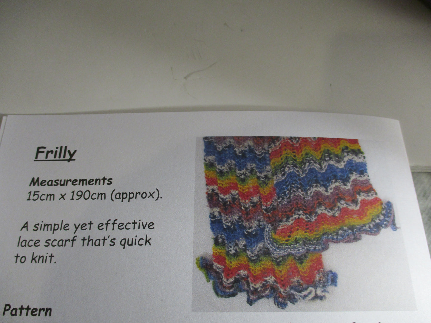 Scarf Knitting Kit - three patterns + yarn
