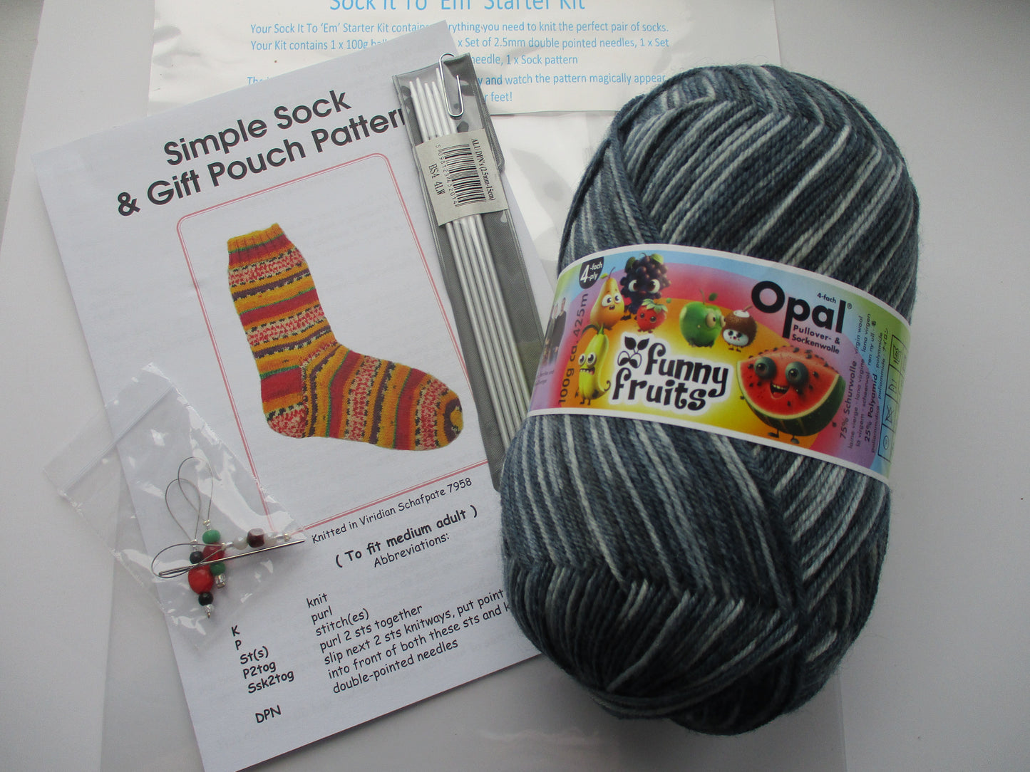 Sock It To 'Em - Starter Knitting Kit