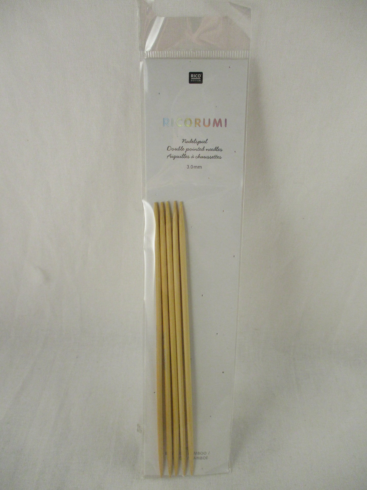 Rico Design RICORUMI Bamboo Double Point Needles