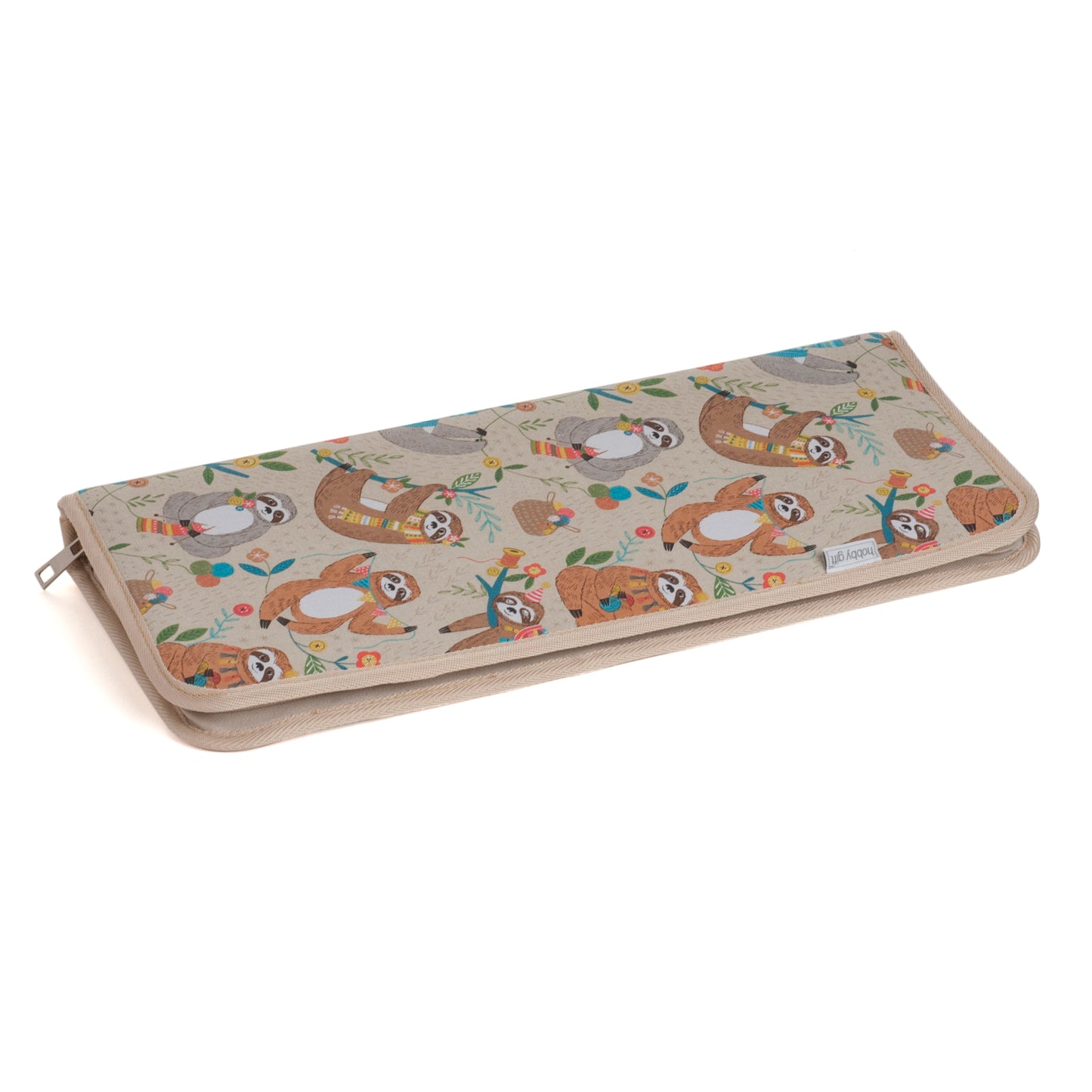 Sloth design Knitting needle and hook organiser