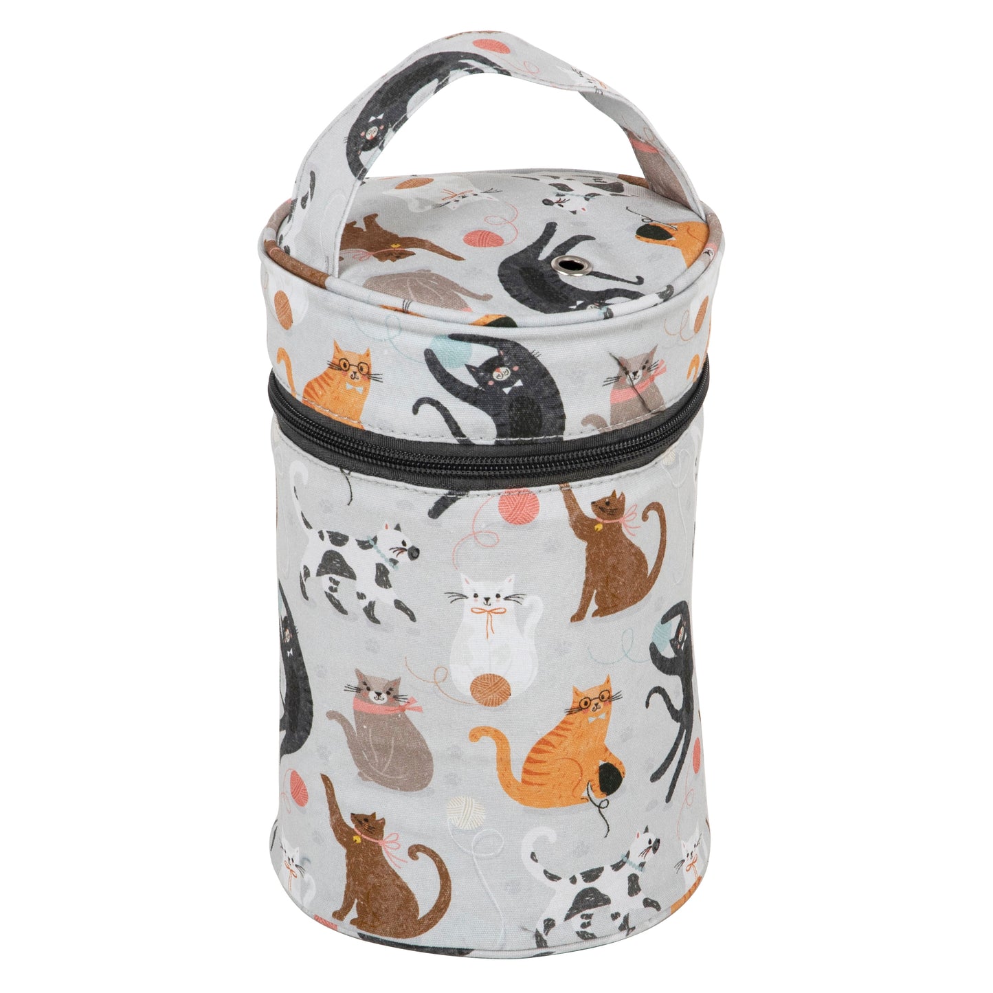 Knitters bag - Yarn dispenser bag - Cat Design