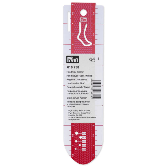 Prym Knitting Gauge for sock knitting
