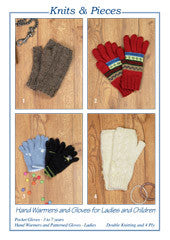 Knits and Pieces KP20 - Hand Warmers & Gloves Women/Children Pattern