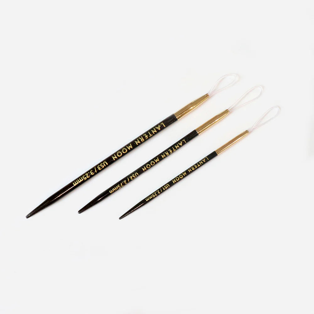 Lantern Moon Ebony Finishing Needles (set of 3)