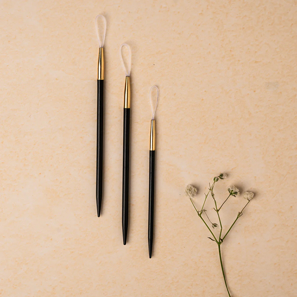 Lantern Moon Ebony Finishing Needles (set of 3)