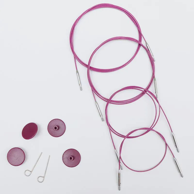 KnitPro Interchangeable Cables Stainless Steel
