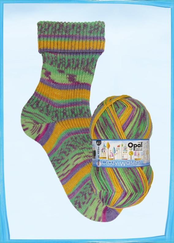 Opal Sock Yarn - Crazy Waters