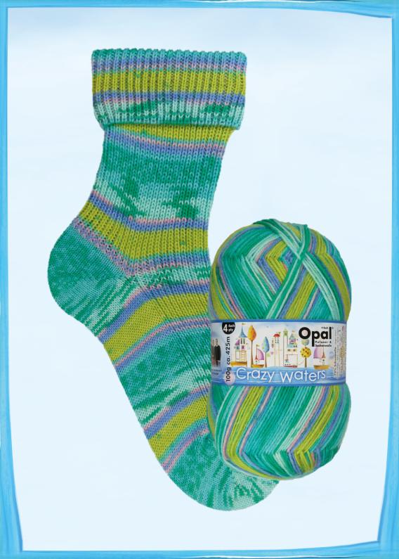 Opal Sock Yarn - Crazy Waters