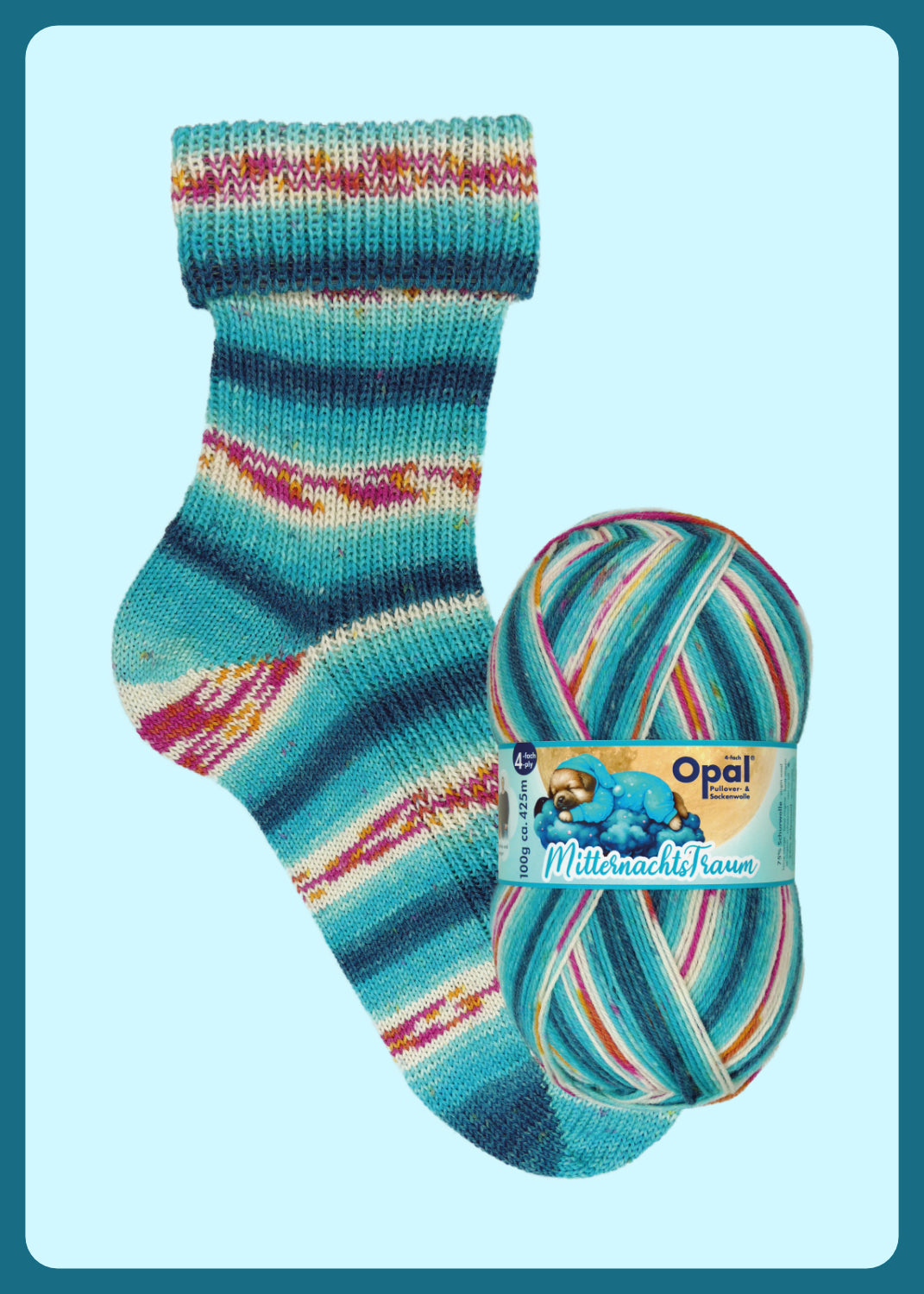 Opal Sock Yarn - Midnight Dream