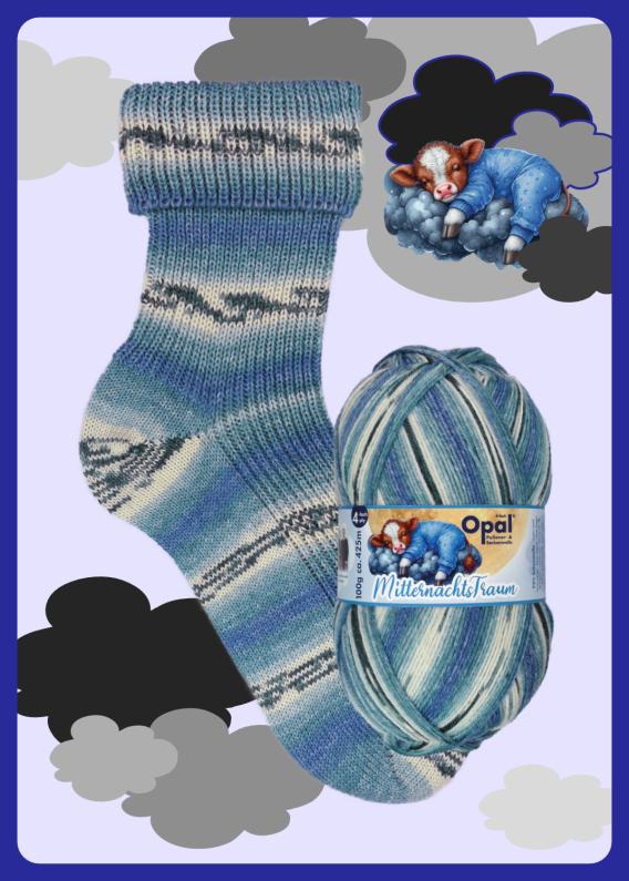 Opal Sock Yarn - Midnight Dream