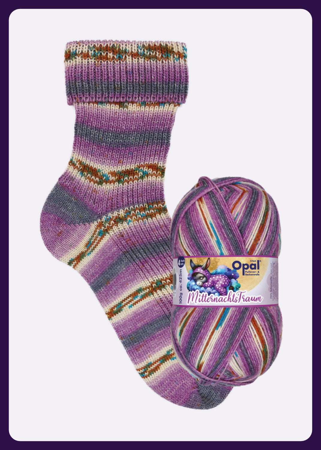 Opal Sock Yarn - Midnight Dream