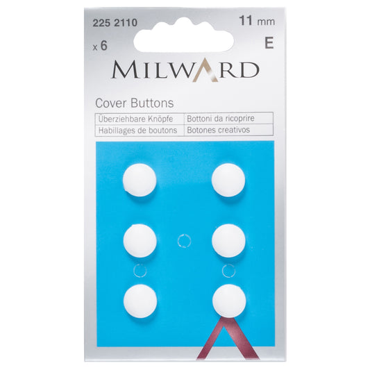 MILWARD Self Cover  Buttons 11mm
