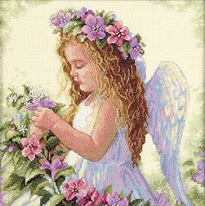 Dimensions Counted Cross Stitch Kit - Passion Flower Angel