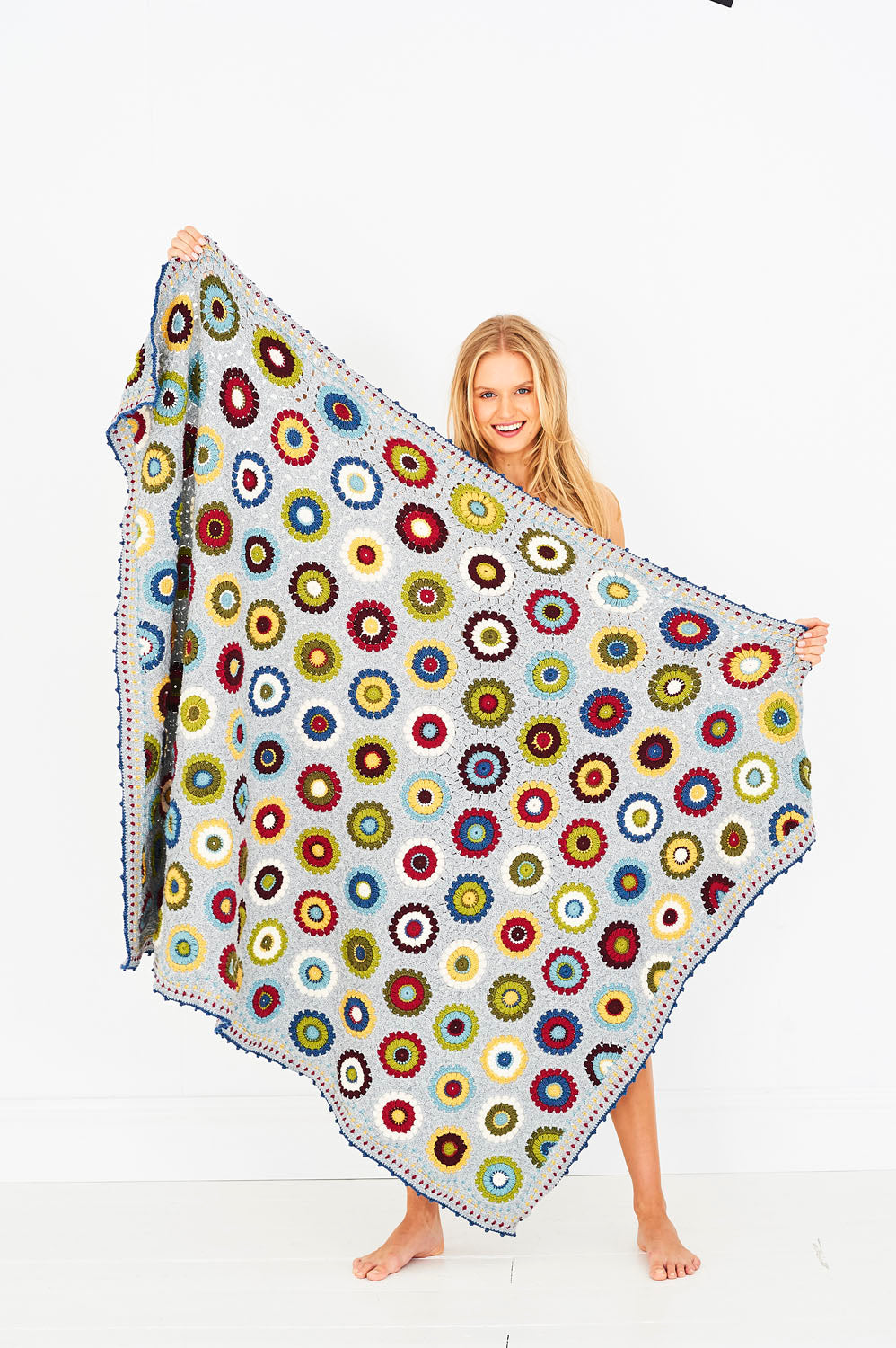 Stylecraft Crochet Pattern Pressed Flowers Blanket