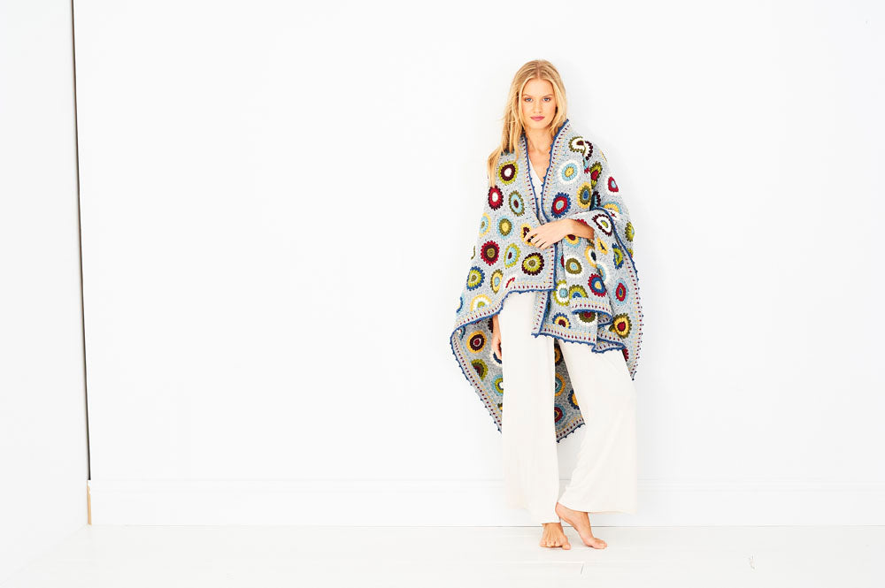 Stylecraft Crochet Pattern Pressed Flowers Blanket