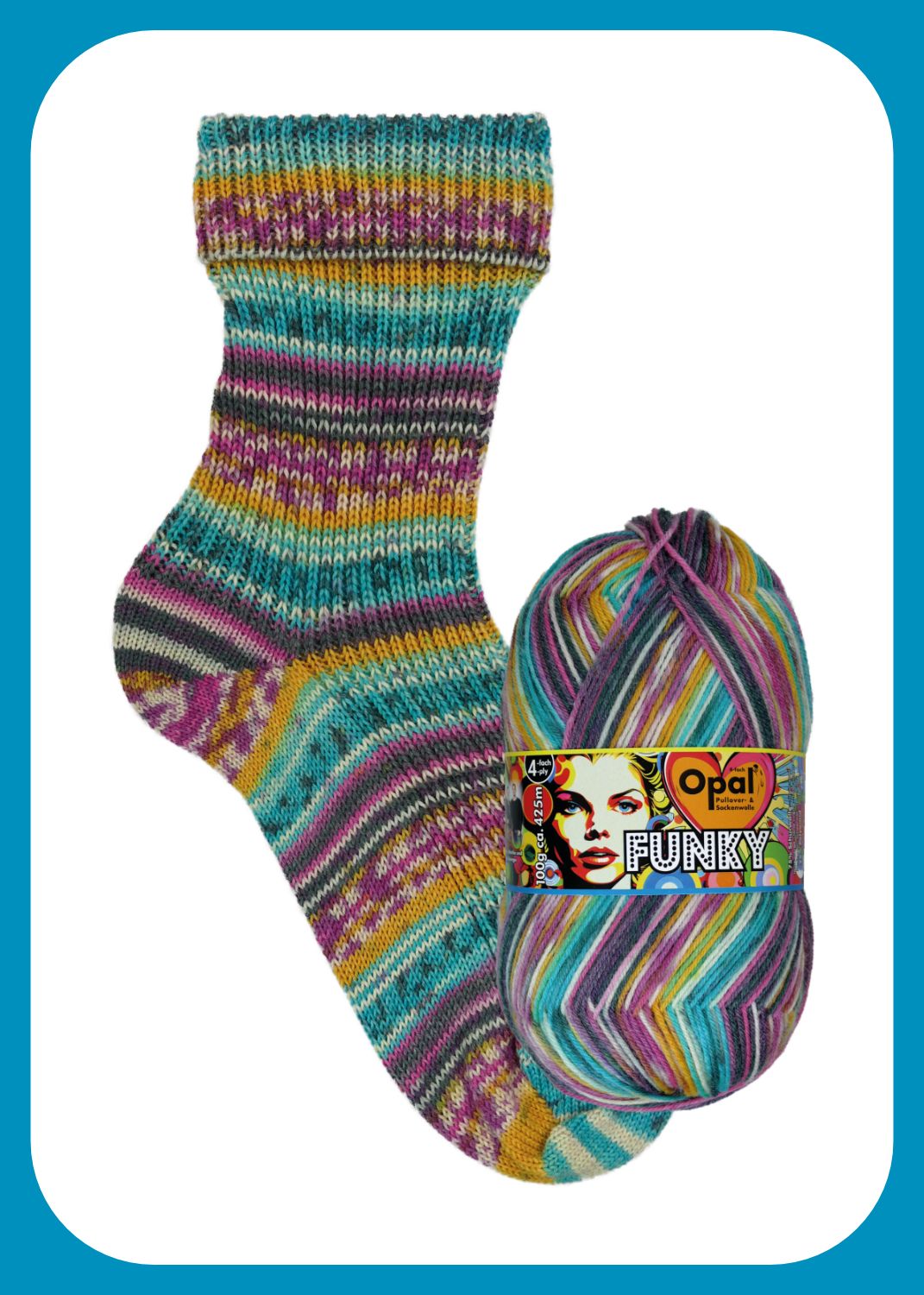 Opal Sock Yarn - Funky