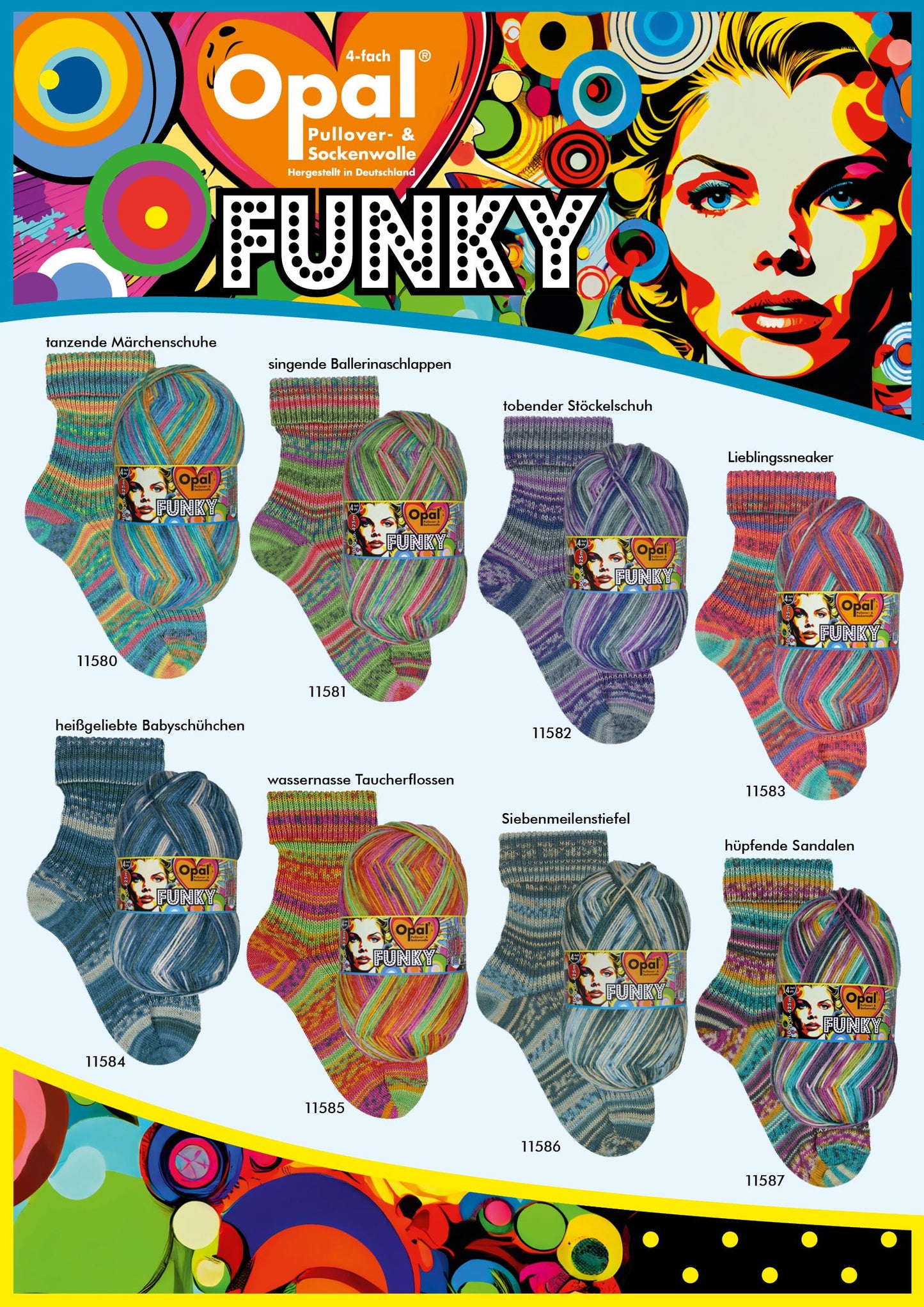 Opal Sock Yarn - Funky