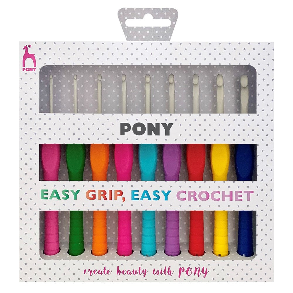 Pony Easy Grip Crochet Hook Set of 9