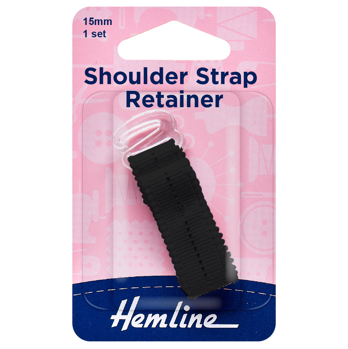 HEMLINE Shoulder Strap Retainers - Bra Strap - Black, Beige or White