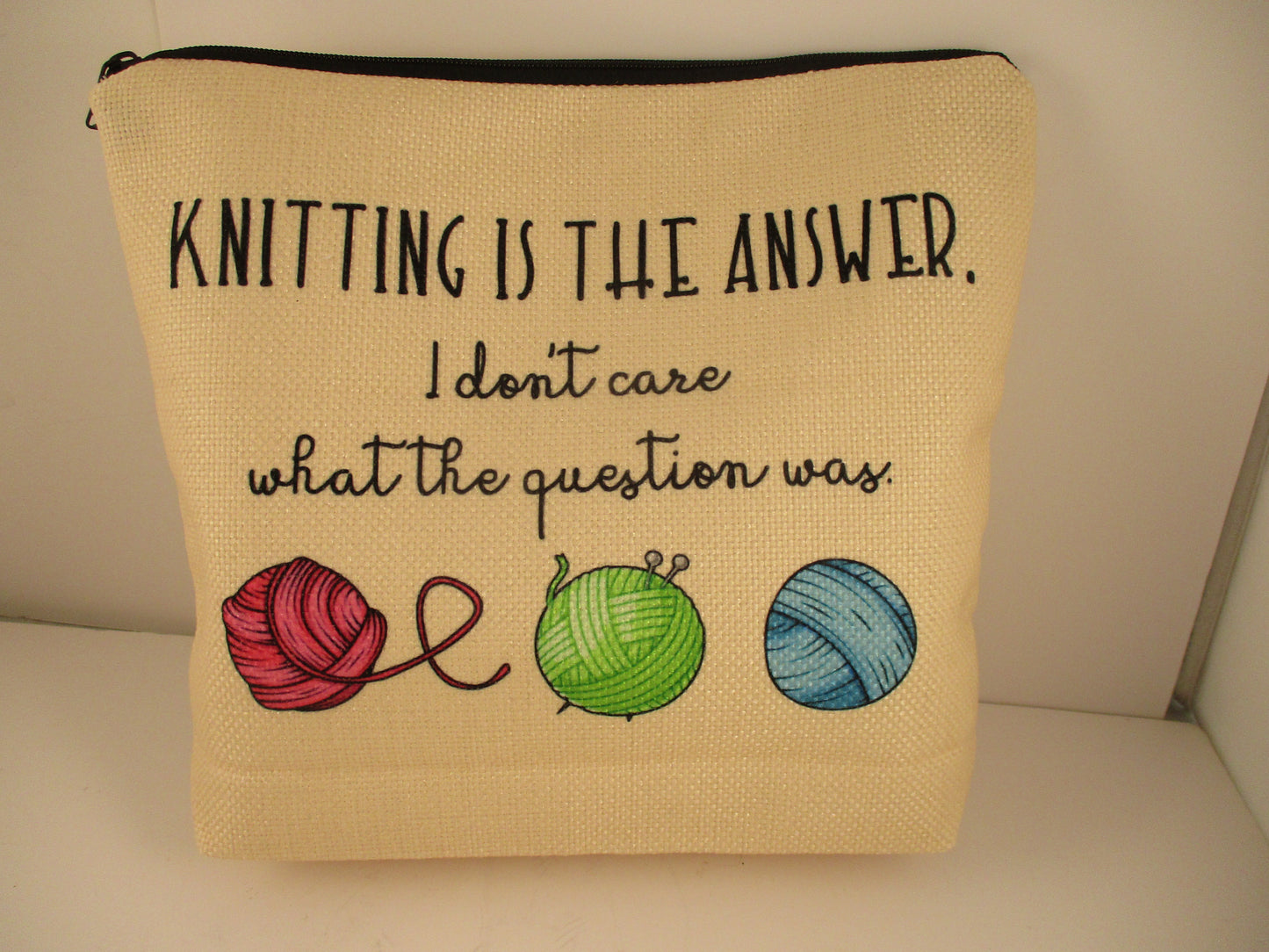 Knitters bag - Knitting is the answer