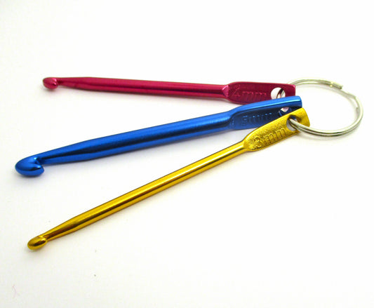 Mini Crochet hook keyring