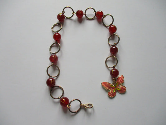Butterfly stitch marker and row counter