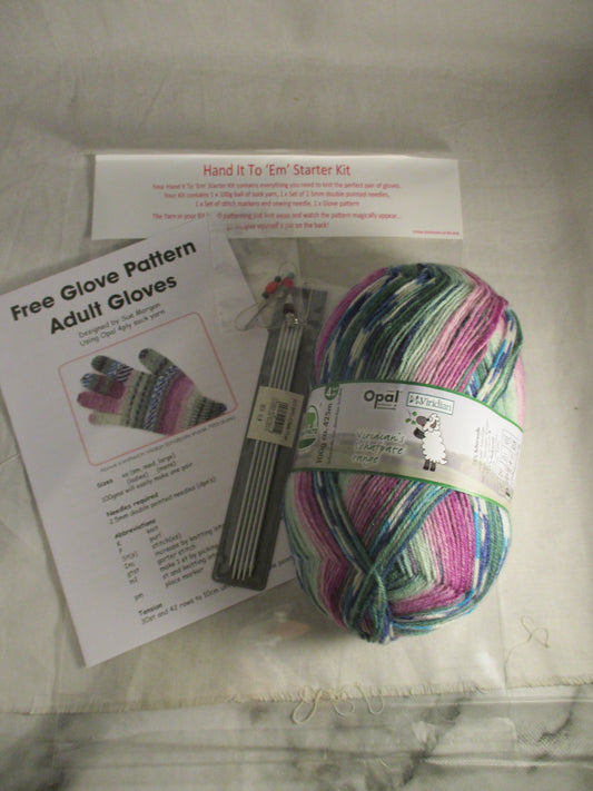 Hand It To 'Em - Starter Glove Knitting Kit