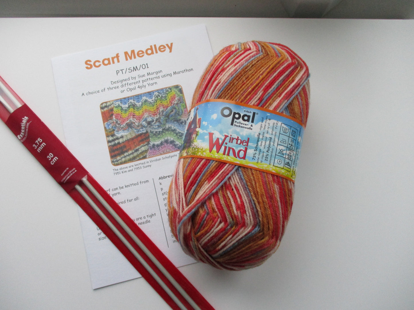 Scarf Knitting Kit - three patterns + yarn