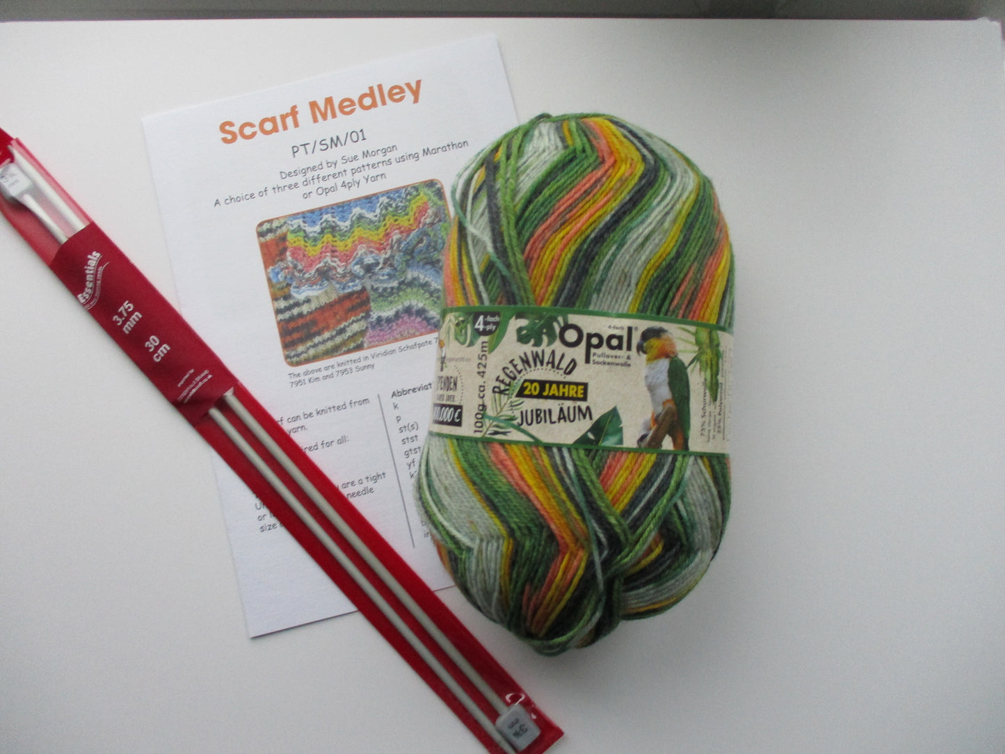 Scarf Knitting Kit - three patterns + yarn