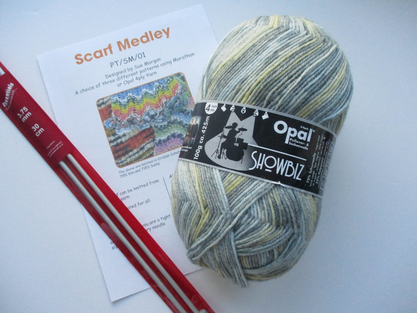Scarf Knitting Kit - three patterns + yarn