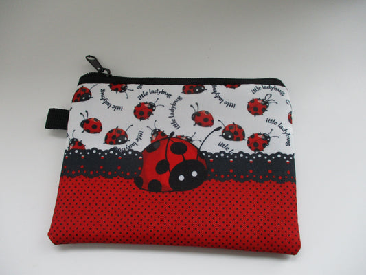 Knitting Notions Purse - Ladybird design