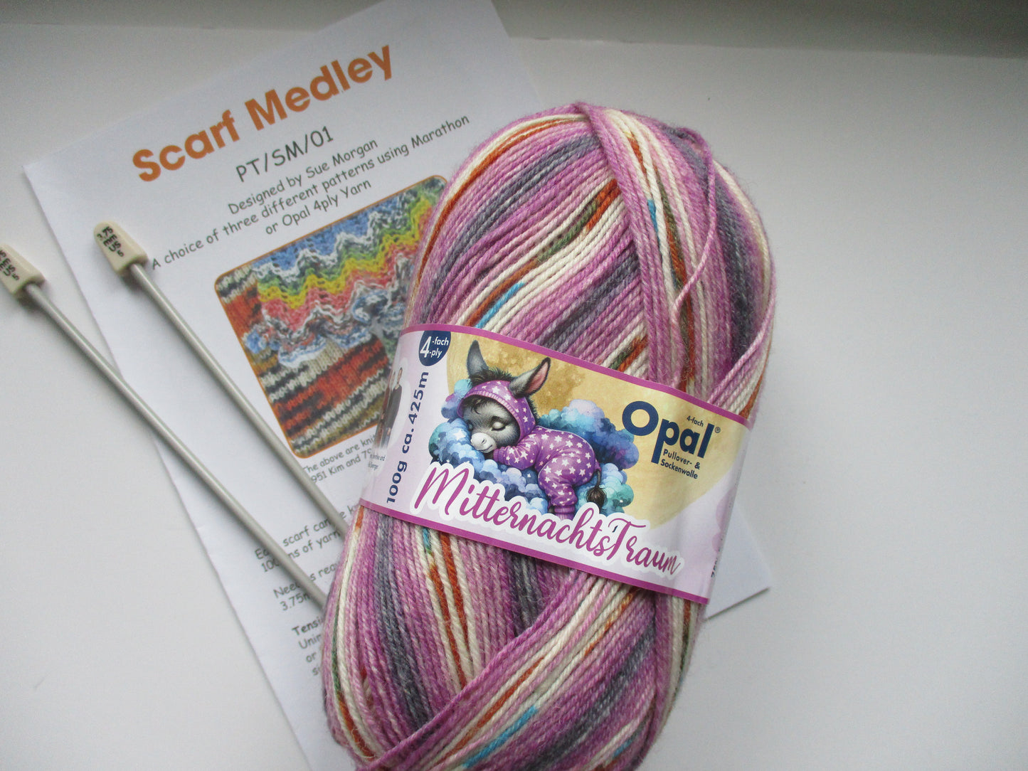 Scarf Knitting Kit - three patterns + yarn