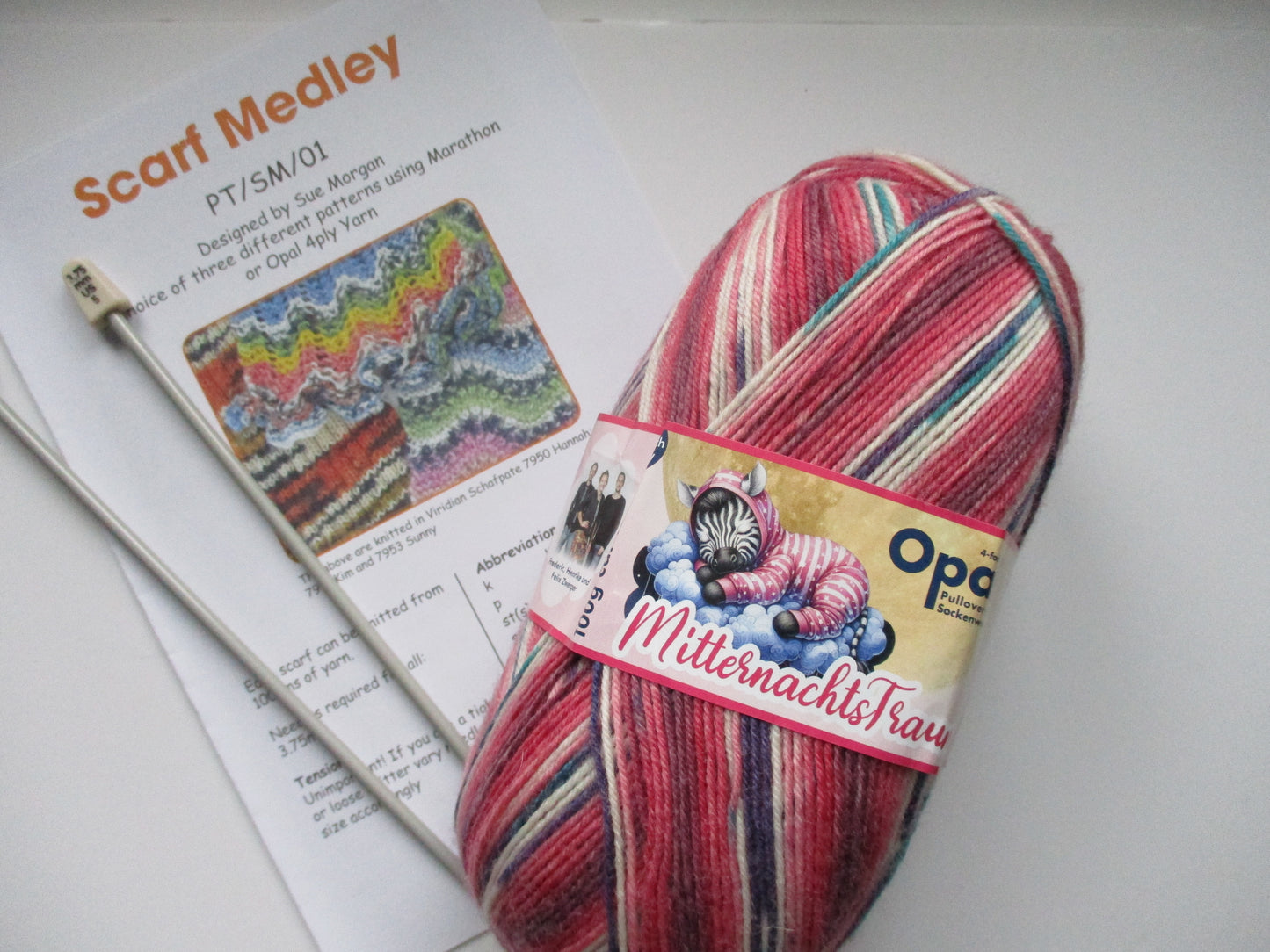 Scarf Knitting Kit - three patterns + yarn