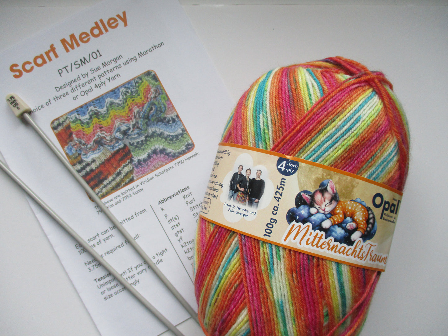 Scarf Knitting Kit - three patterns + yarn