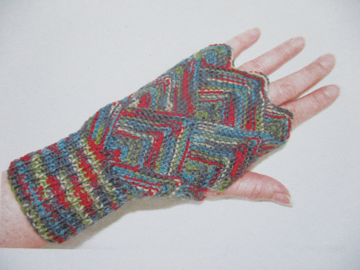 Adult Domino Gloves  knitting pattern