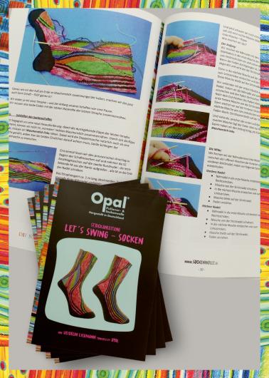 Opal Knitting Pattern Book. 'Let's Swing Socks'