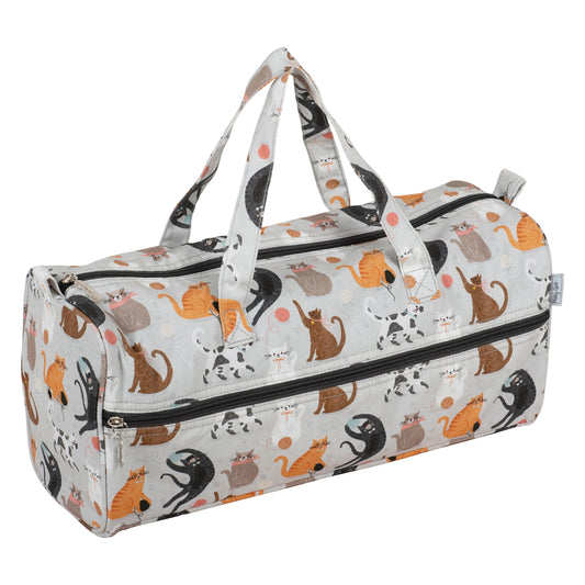 Knitting Project Bag  - Cat Design