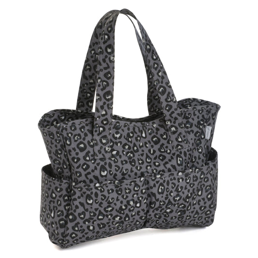 Knitting Project Bag  - Leopard Print Design