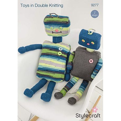 Stylecraft Knitting Pattern 9277 Robot Toys