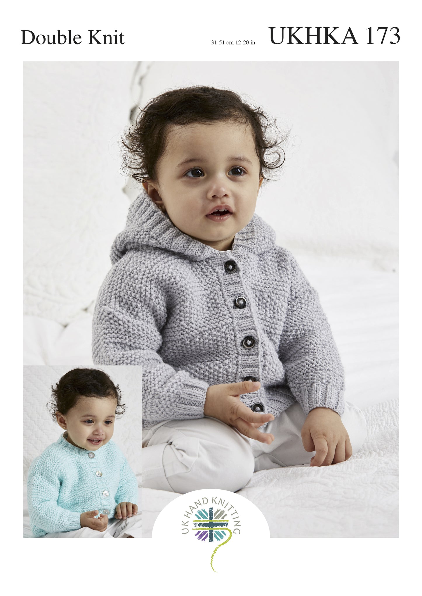 UKHKA 173 - Baby cardigans  - two designs
