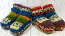 Cute knitted baby boots pattern, rabbit slippers