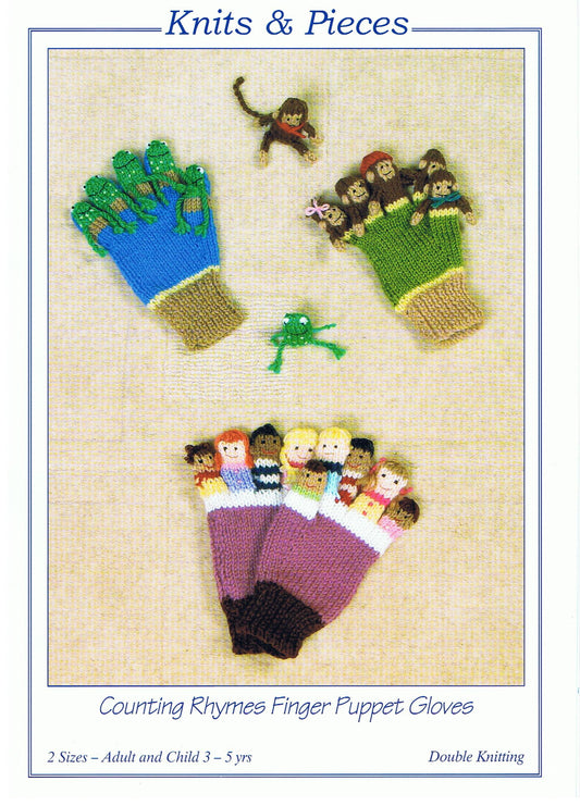 Knits and Pieces KP13 - Finger Puppet Gloves Pattern
