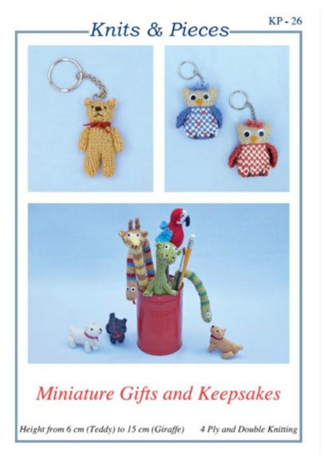 Knits and Pieces KP26 - Miniature gifts and keepsakes / keyrings