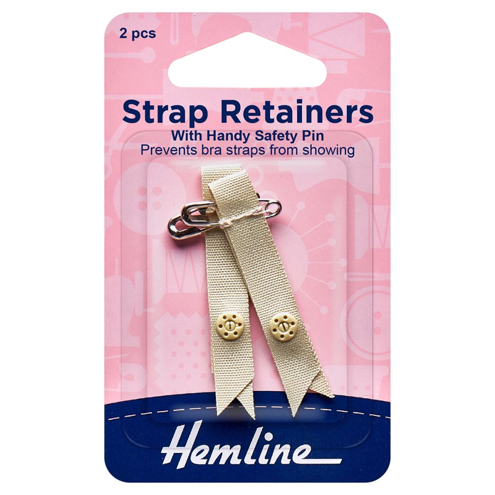 HEMLINE Strap Retainers - Bra Strap - Black, Beige or White